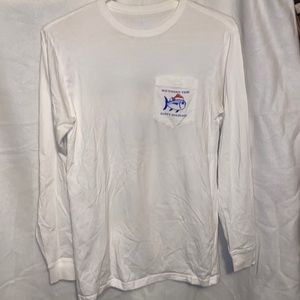 Southern Tide Holiday LongSleeve White Shirt (Christmas)
